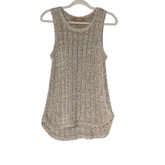 Ellen Tracy oatmeal‎ sleeveless cotton blend sweater. Size M - Picture 1 of 8